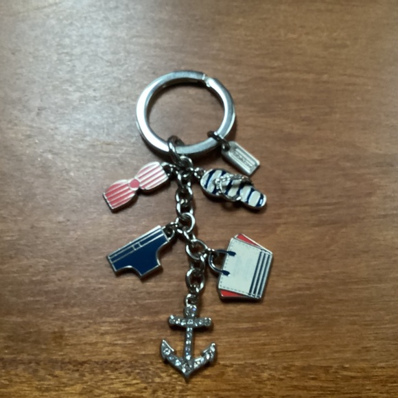 Coach Rare Find flip flop, tote bag, anchor, swimsuits keychain, key fob - Picture 3 of 10
